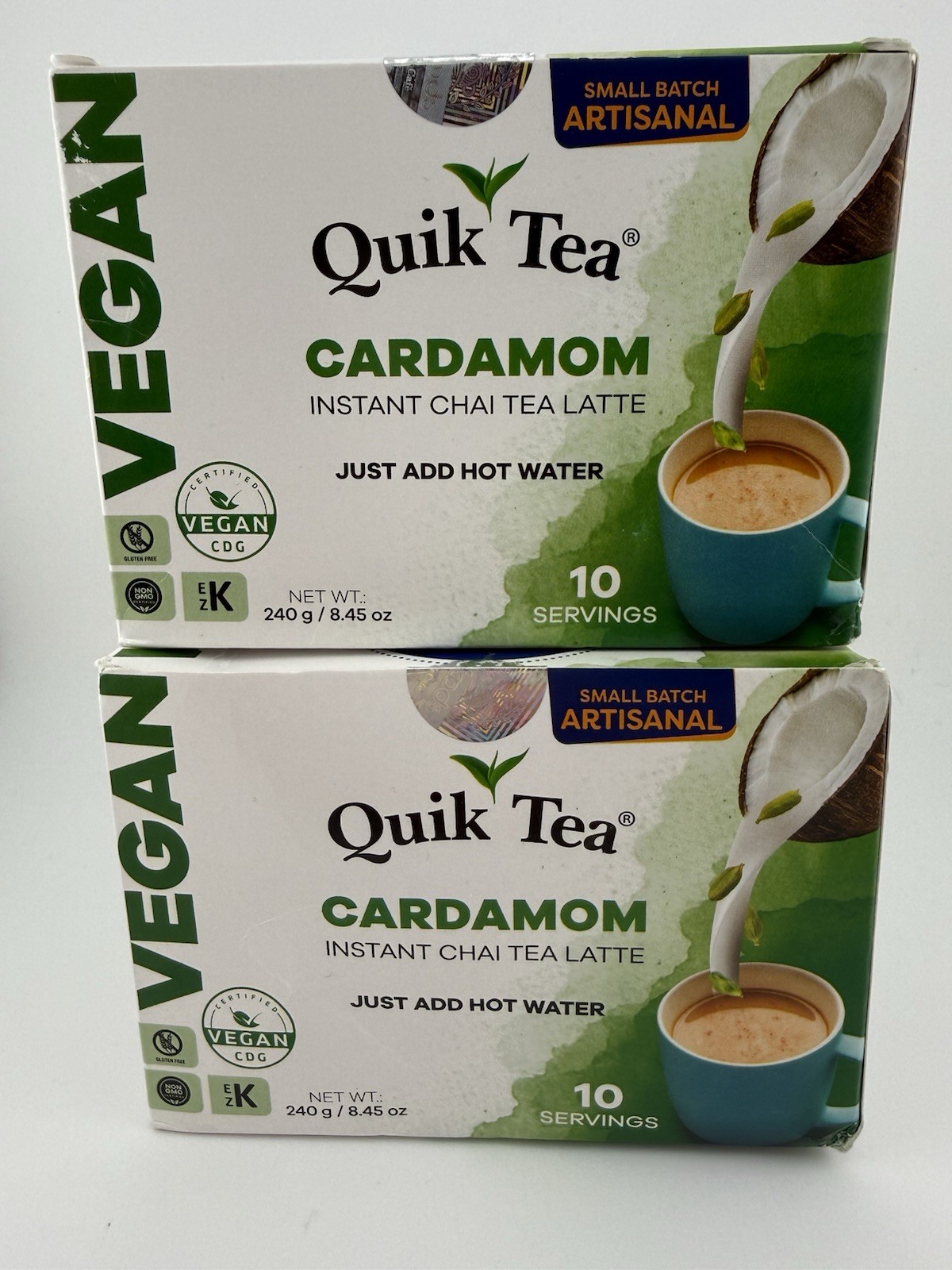 Quik Tea Cardamon Chai Tea Latte – 20 Count (2 Boxes of 10 Each) – Free Shipping