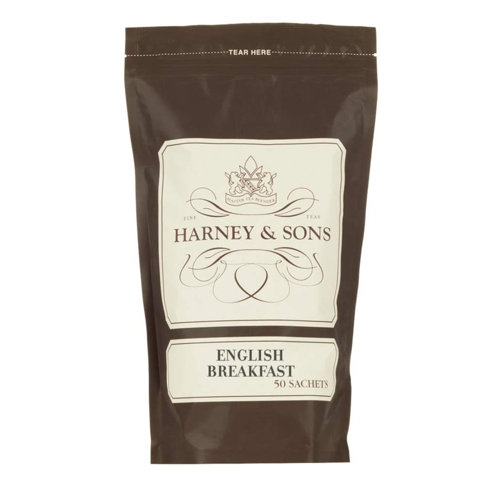 English Breakfast Tea – 100% China Black Tea, Caffeinated, – Bag of 50 Sachets