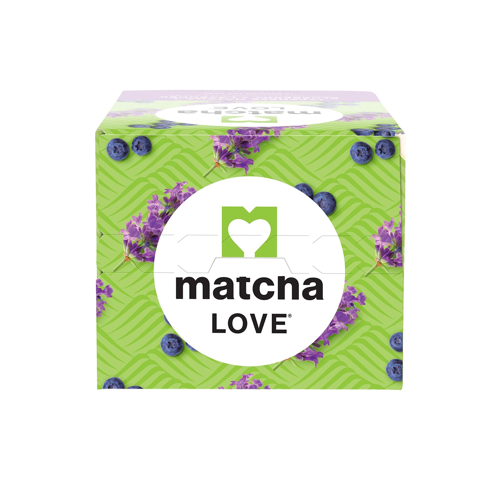 Matcha Love Japanese Matcha + Blueberry + Lavender, 60 Premium Tea Bags