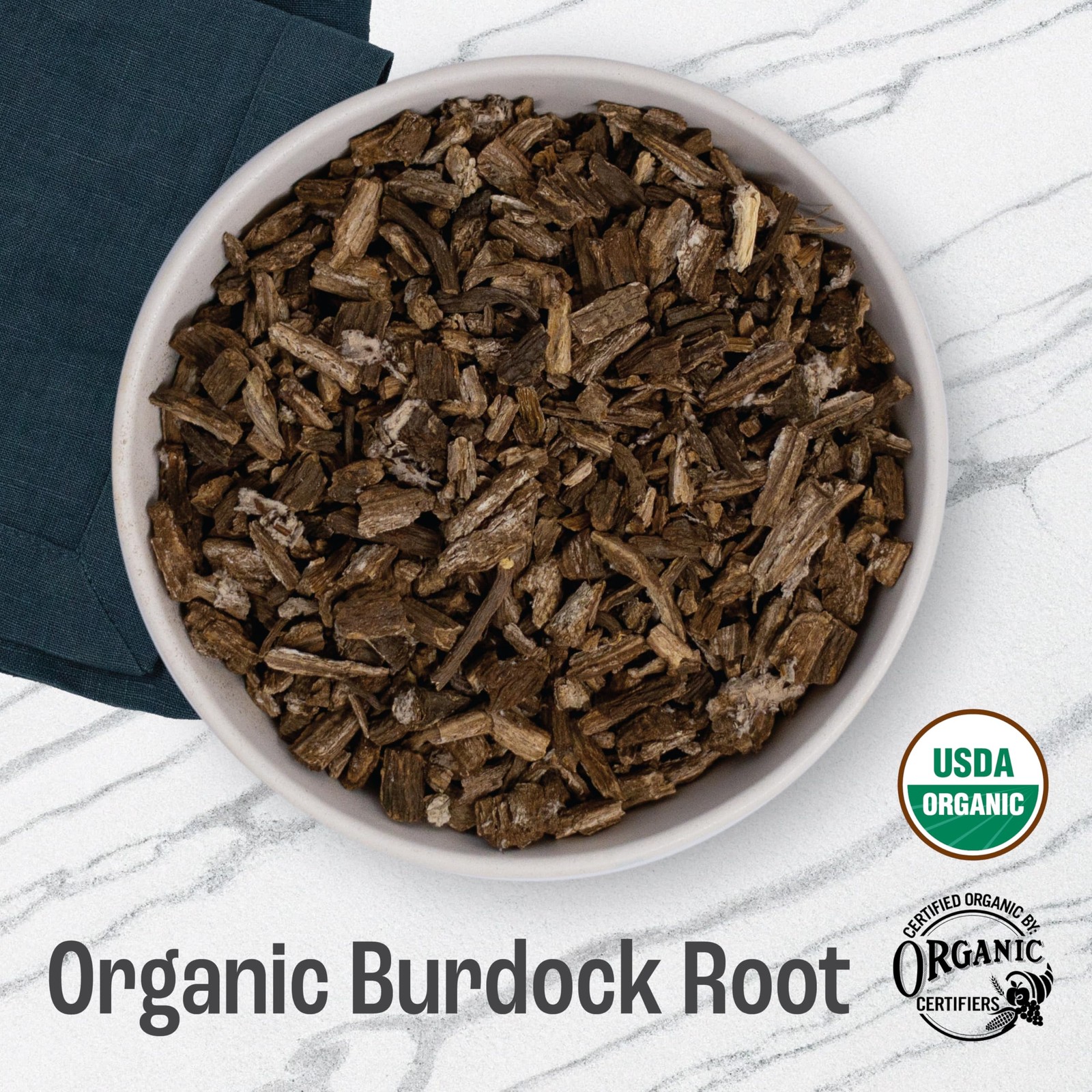 J Mac Botanicals, Organic Burdock Root Tea 16 oz, Certified USDA Organic Burd…