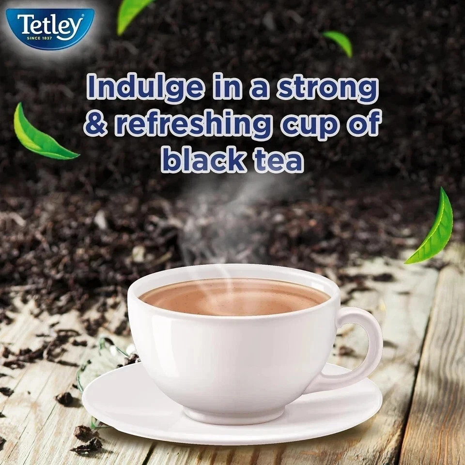 Tetley Strong Black Tea | 100 Black Tea Bags ,220g
