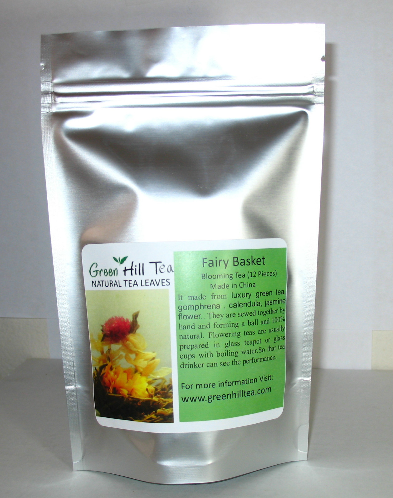 Fairy Basket Blooming Tea Green Tea Flower Tea 12 Pcs In a Bag