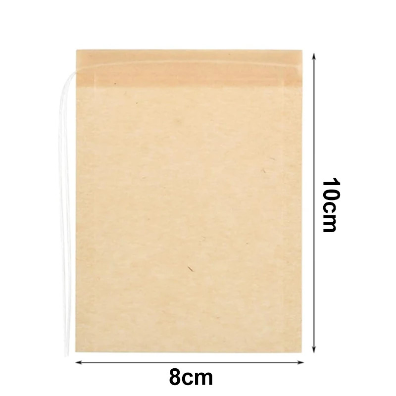 500/100PCS Disposable Teabags with Drawstring Coffee Filter Paper Bag Empty Loos