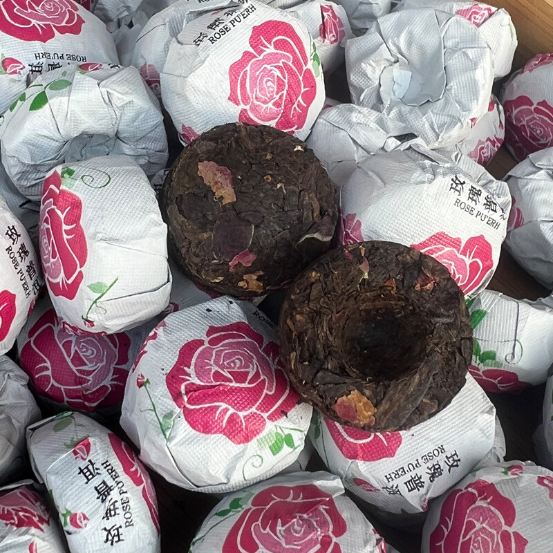 Yunnan Puer Tuo Red Rose Pu Erh Flower Flavor Mini Tuocha Ripe Pu’er Tea 500g
