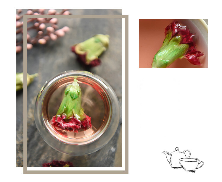 Camellia Tea Carnation Flower Yunnan Natural Dried Floral Herbal Tea