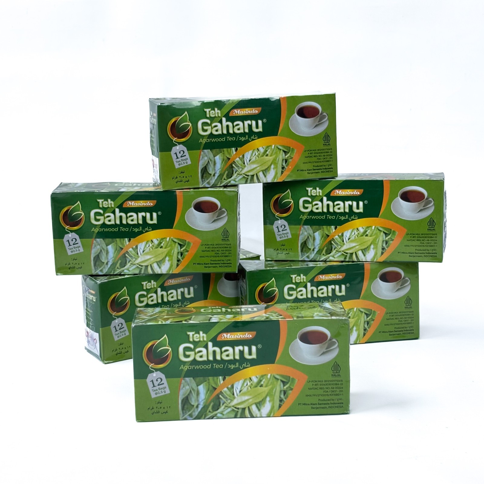 Masindo Agarwood Herbal Tea 10 Packs (120 Bags) Natural Gaharu Tea