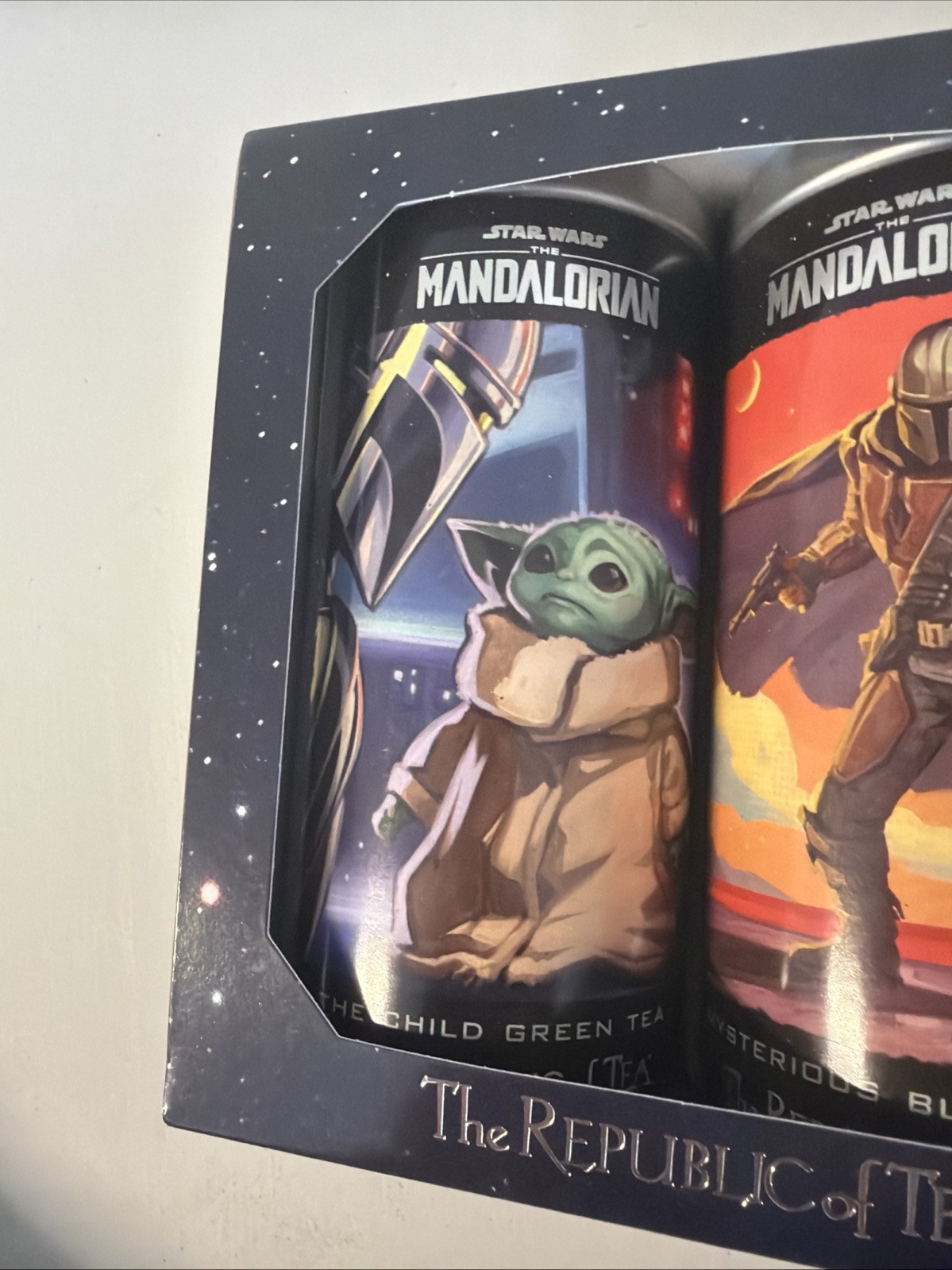 The Republic of Tea Star Wars Mandalorian Green & Black Tea Tin Gift Set – New!