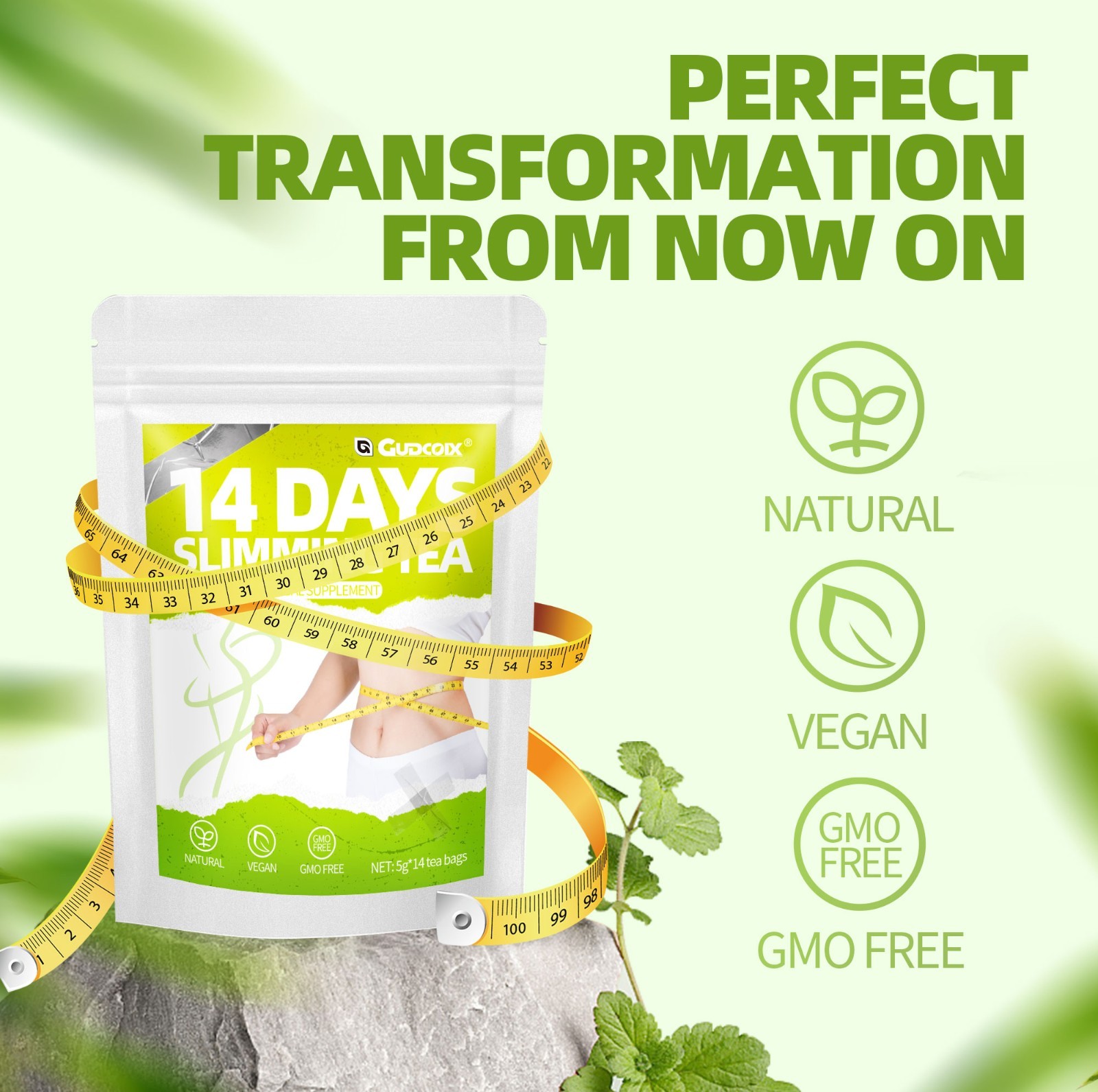 14 Days Slimming Tea – Herbal Detox Weight Loss Support Natural Tea 14 Tea Bags