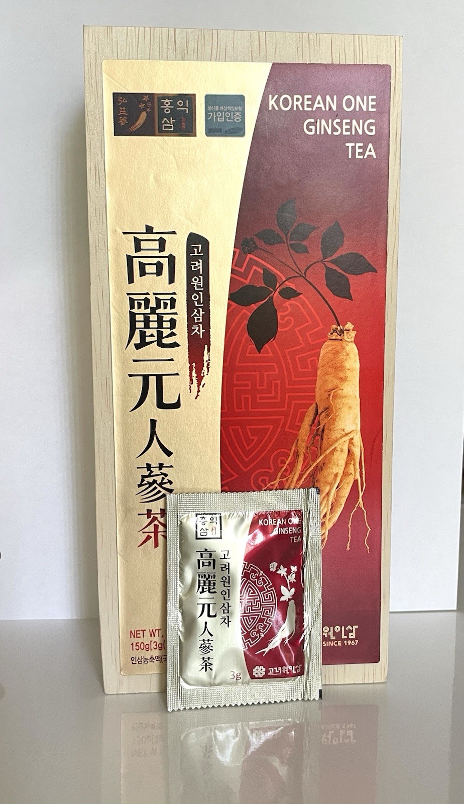 Korean One Ginseng Tea 150 g x 50 (1 box has 50 Tea Packets)