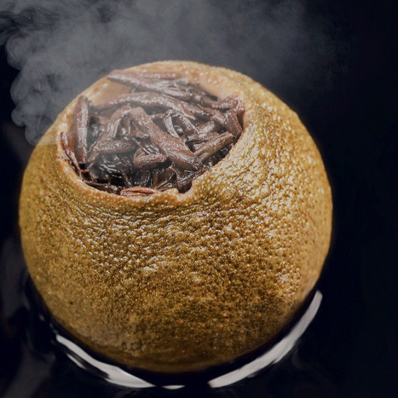 200g Yunnan Small Green Mandarin Orange Royal Court 6 Years Chen Ripe Pu’er Tea