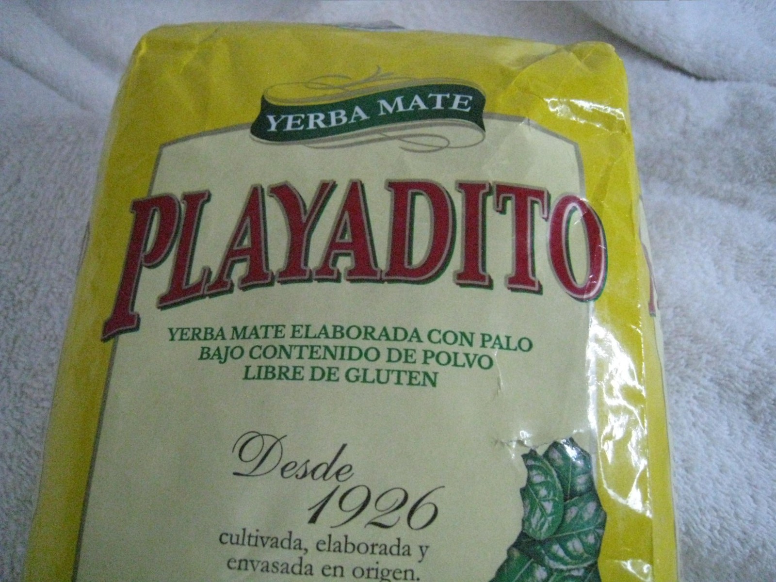 PLAYADITO Yerba Mate 1000g bag Argentina with stem 04/2027 herbal leaf CLOSEOUT$
