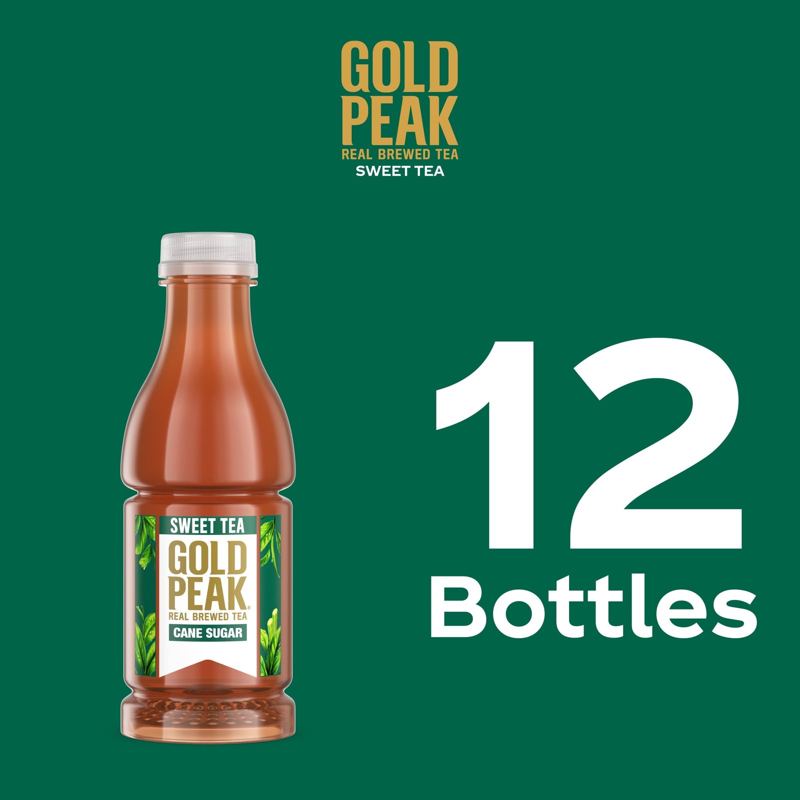 Iced Tea, Sweet Tea Bottles, 16.9 fl oz, 12 Pack