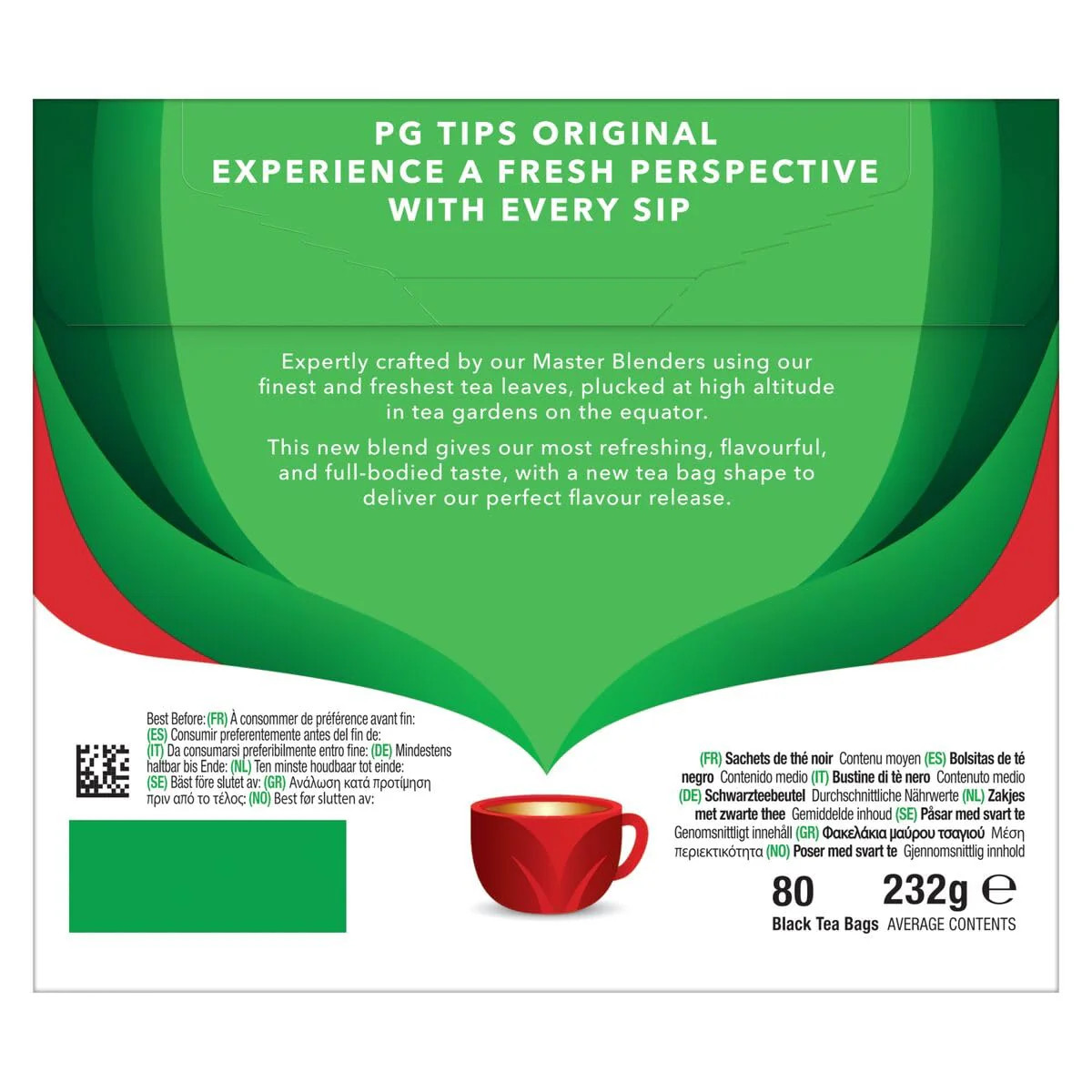 England’S Black Tea None-Pyramid Tea Bags – 80 Bags