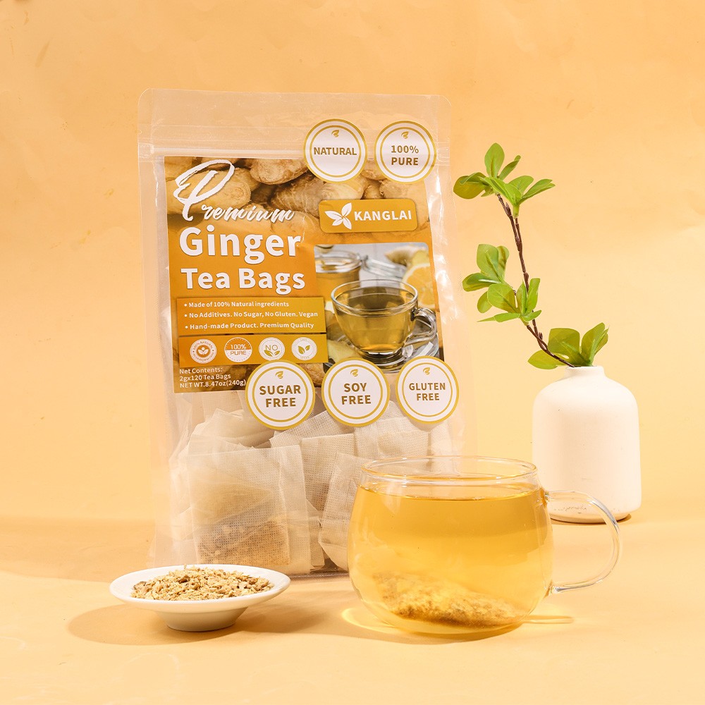 Ginger Tea Bags Warms The Body Dispels Cold Promotes Digestive Health 120 Bag