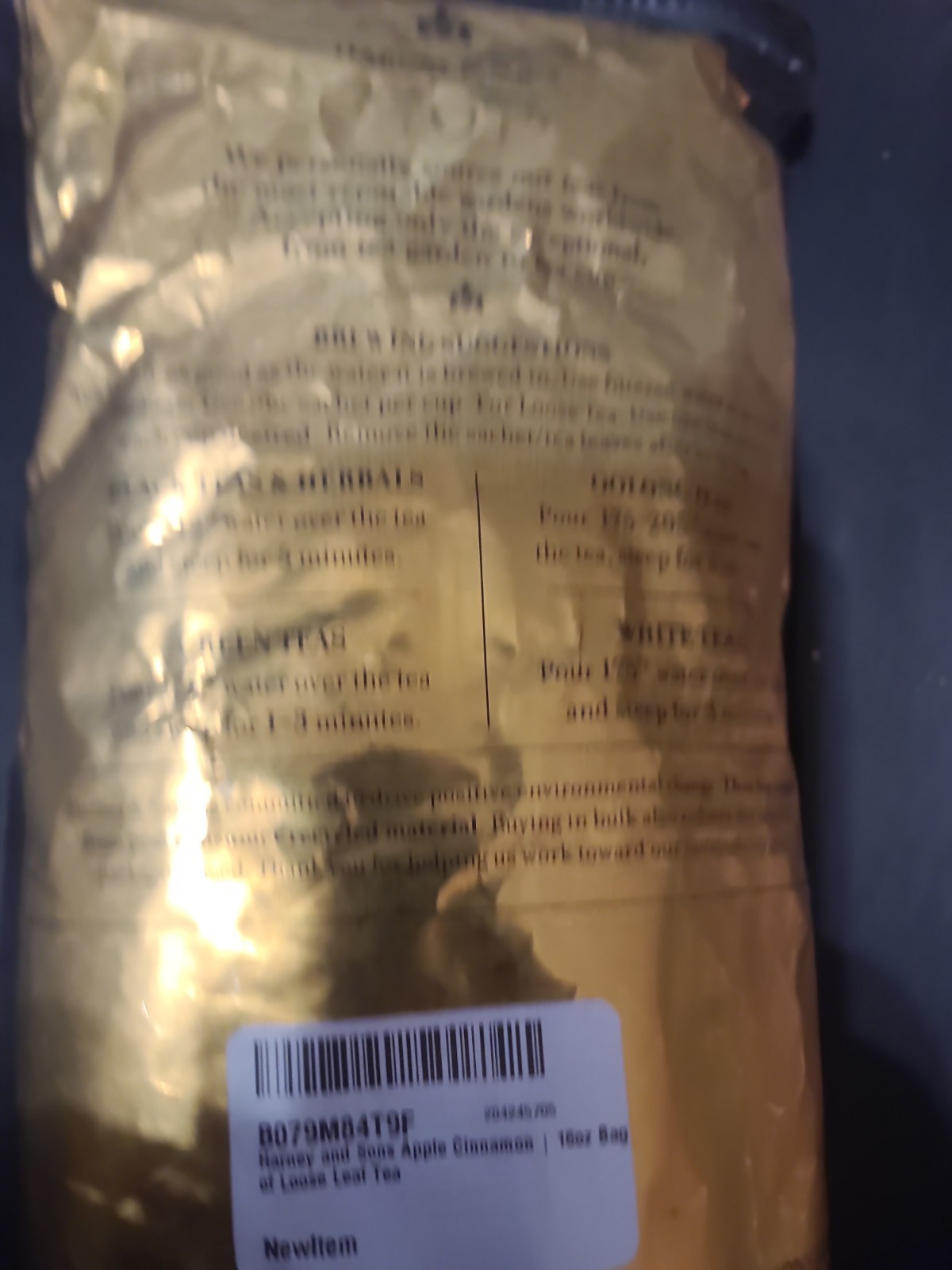 Harney And Sons Apple Cinnamon 1lb Bag Of Loose Leaf Tea