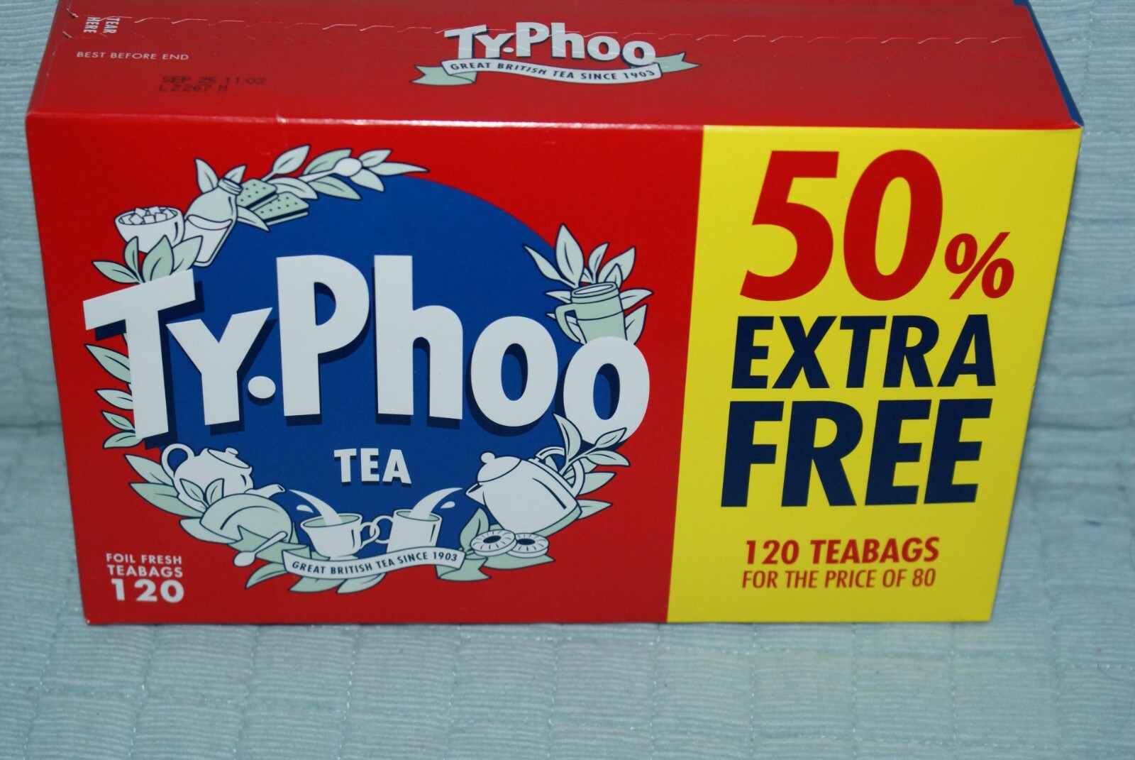 Ty-Phoo British Black Tea: 120 Teabags New Fast Shipping