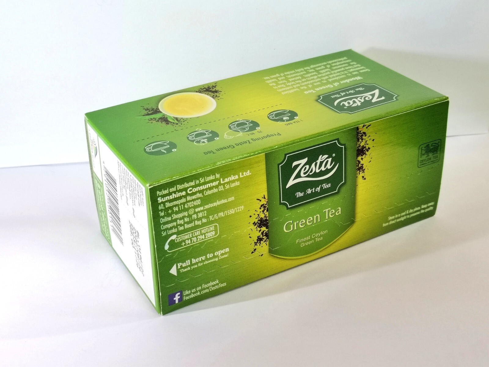 Ceylon Green Tea Bags 100% Natural Pure Herbal Organic Healthy Premium Quality