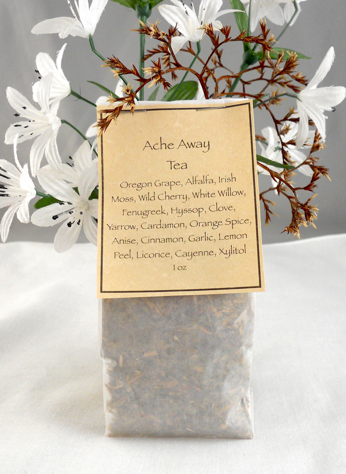 Ache Away Tea 1 oz. Loose Tea pain relief BUY ONE GET ONE FREE