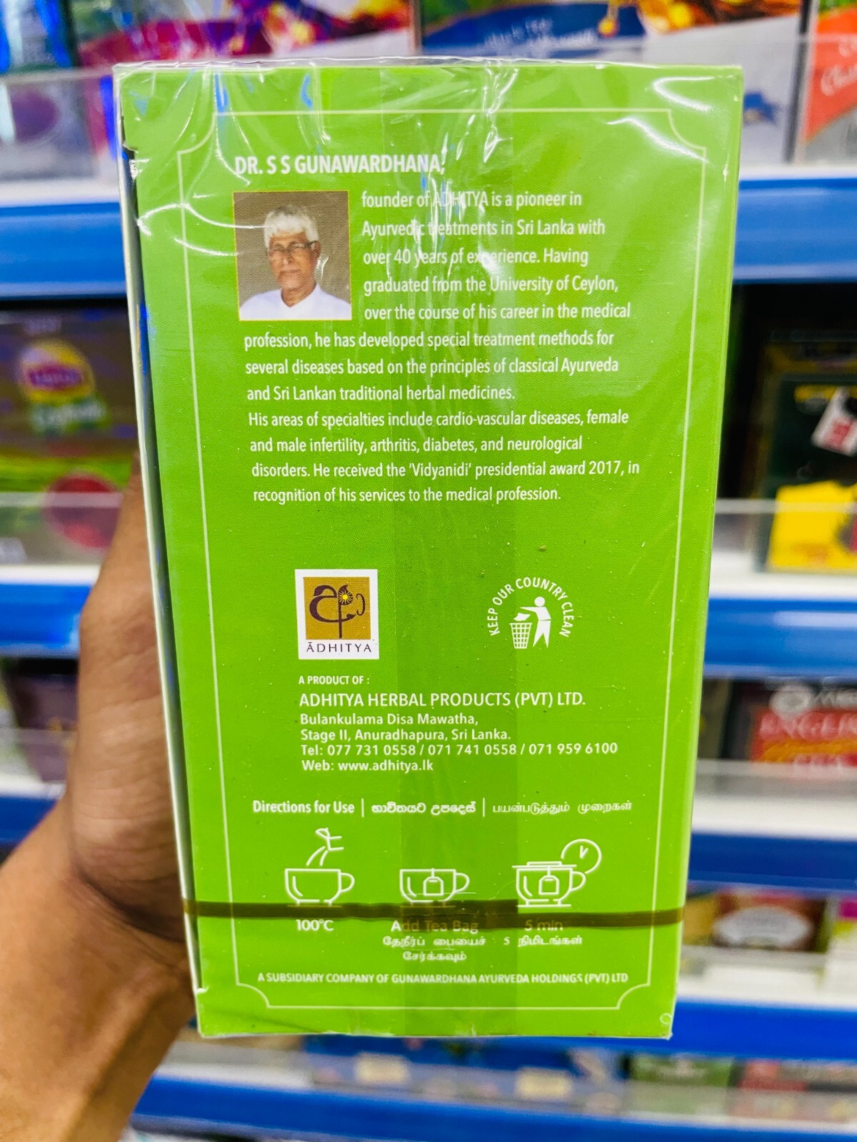 Helayu Moringa TEA (Moringa Oleifera)Ceylon Pure Natural Organic Herbal Tea Bags