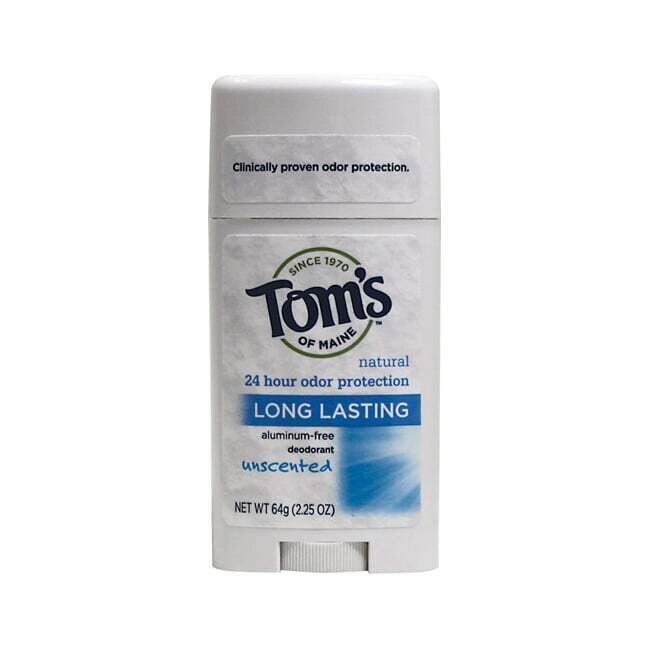 Tom’s of Maine Long Lasting Deodorant – Unscented 2.25 oz 3 Pack Stick(S)
