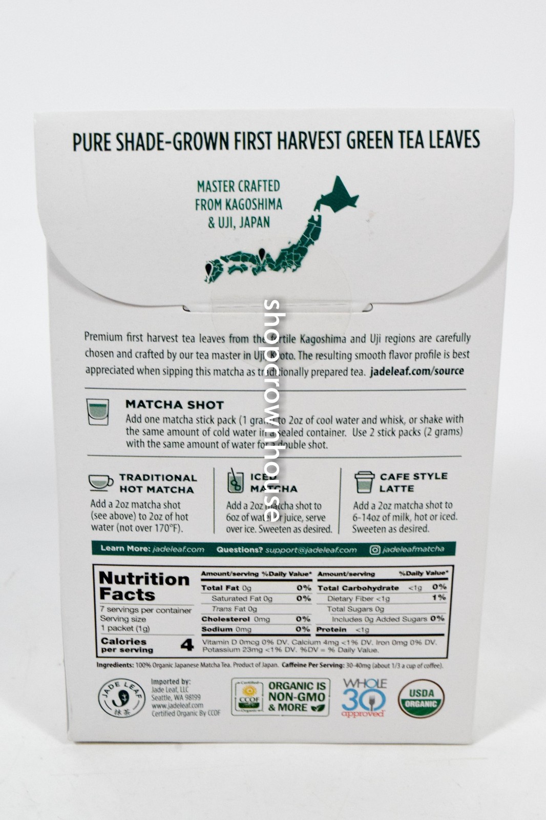 1 Jade Leaf Organic Japanese MATCHA Green Tea Ceremonial Grade 7 pack 06/24/2026