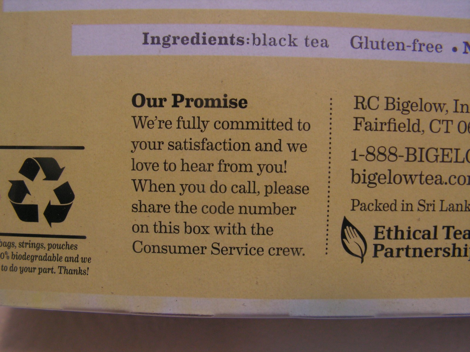 Bigelow Premium Ceylon Tea Bags – 100/Box. Individually Wrapped BEST By 08/2028