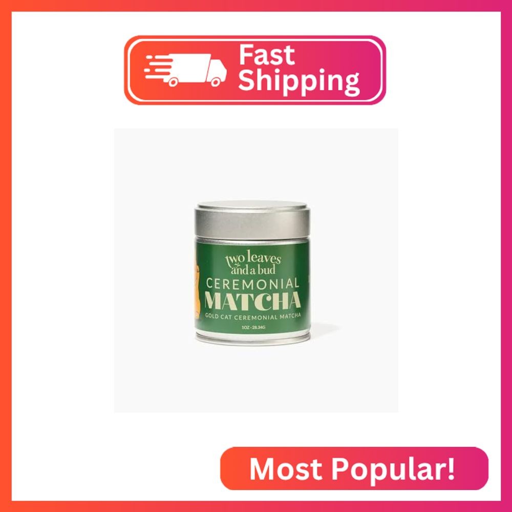 Two Leaves and a Bud Organic Ceremonial Matcha Green Tea, 100% Japanese Matcha p