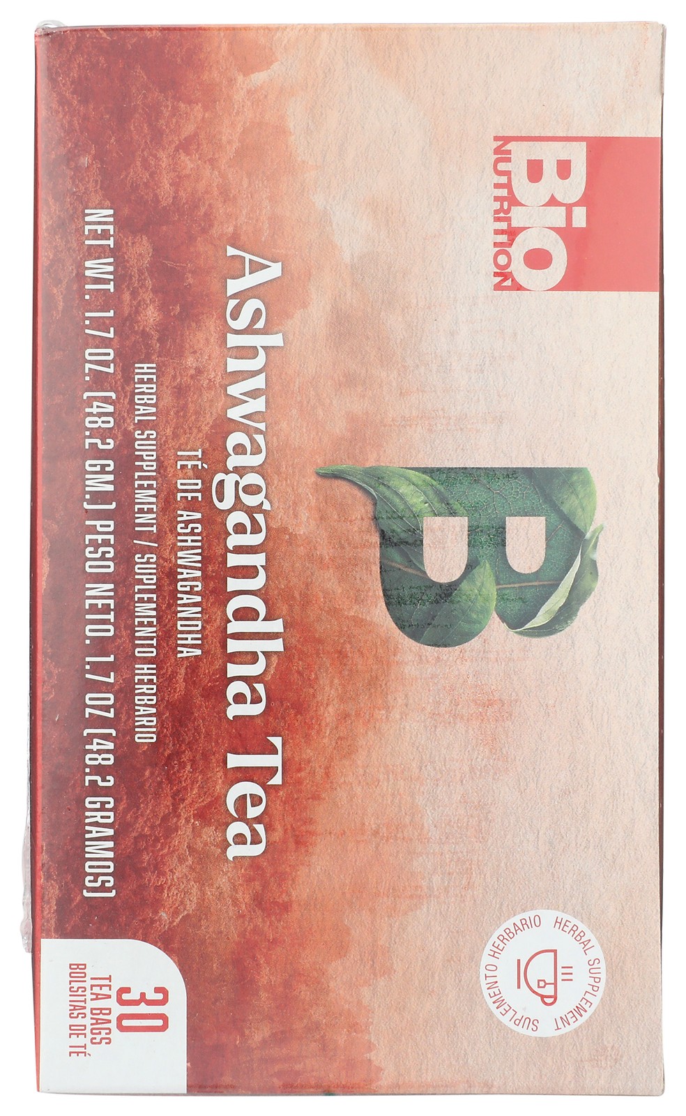 Bio Nutrition Ashwagandha Herbal Tea 30 Bags 1 Pack