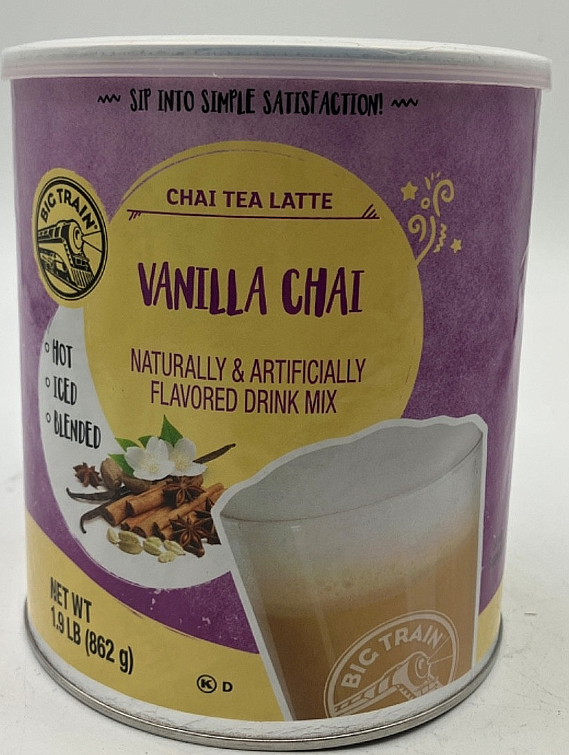 Big Train Vanilla Chai Tea Latte Beverage Mix, 1.9 Pound BB 07/08/2027