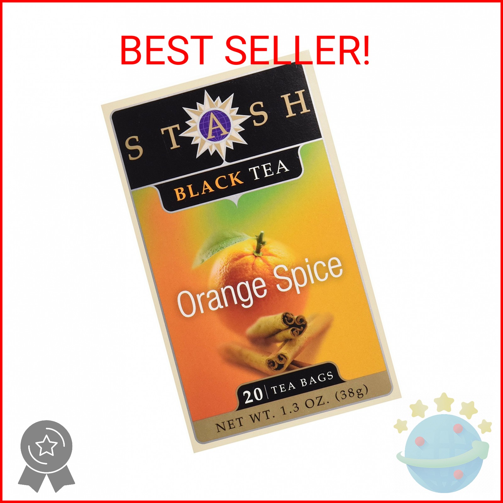 Stash Orange Spice Black Tea, Tea , 20 ct