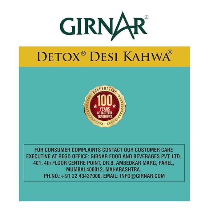 Girnar Detox Green Tea – Desi Kahwa (36 Tea Bags) 90g