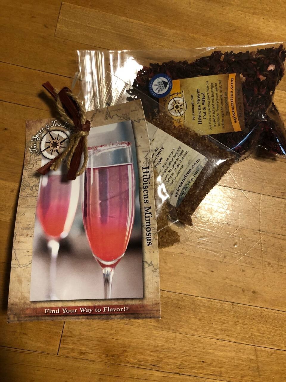 The Spice & Tea Exchange Hibiscus Mimosa Red Raspberry & Lemon Sugar Cocktails