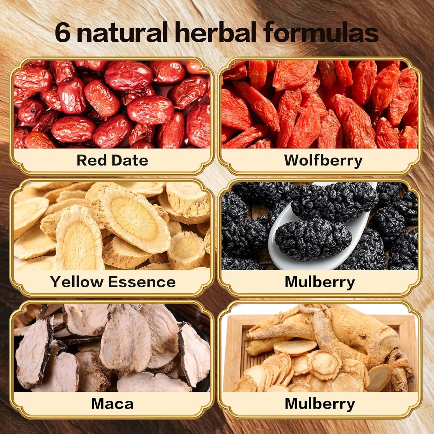 Monbrizz kidney tea formula Ginseng Six treasure te divina, maca root,…