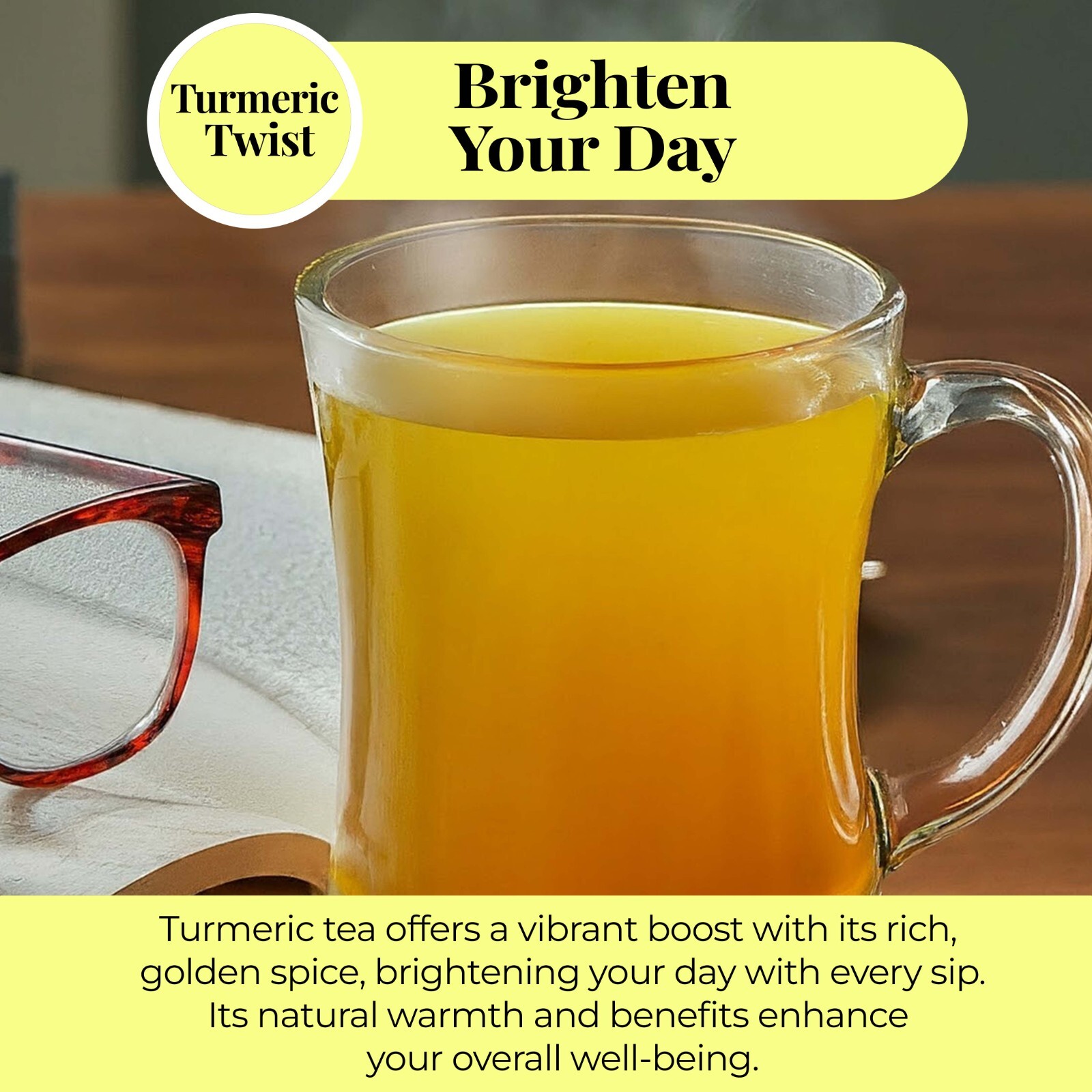 75 Turmeric Tea Bags, Turmeric, Black Pepper Blend, 100% Natural Turmeric Blend