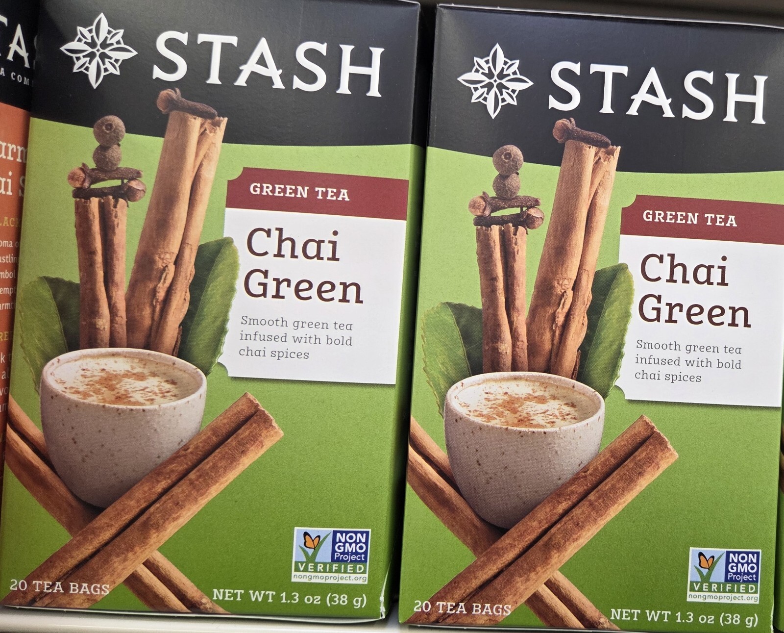 6-Pack Stash Wild Raspberry Hibiscus Caffeine Free Herbal Tea, 20 Tea Bags Each