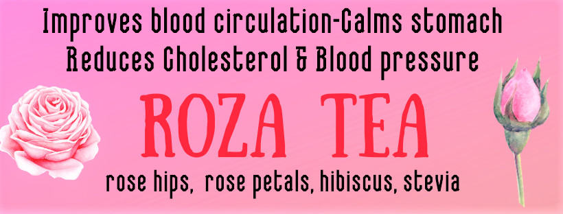 ROZA Fragrant Rose Petal Vitamin C Immune Herbal Loose Leaf Tea Blend 1 oz