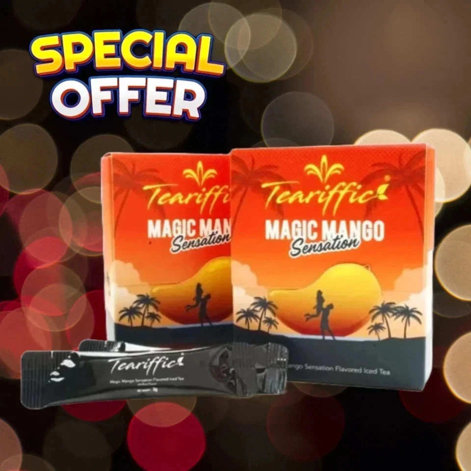 Teariffic Magic Mango Sensation Sexual Men Herb Energy Coffee 1 Box (12 Sachets)