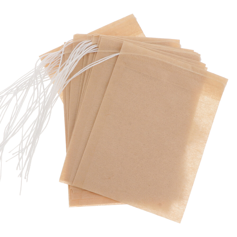 100PCS Drawstring Tea Bag Filter Paper Empty Tea Pouch Bags for Loose Leaf Tea