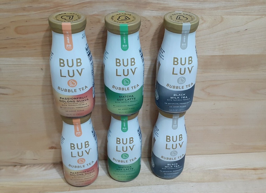 REDUCED! BUB LUV BUBBLE TEA variety: mtcha soy latte black mlk passionfrt guava