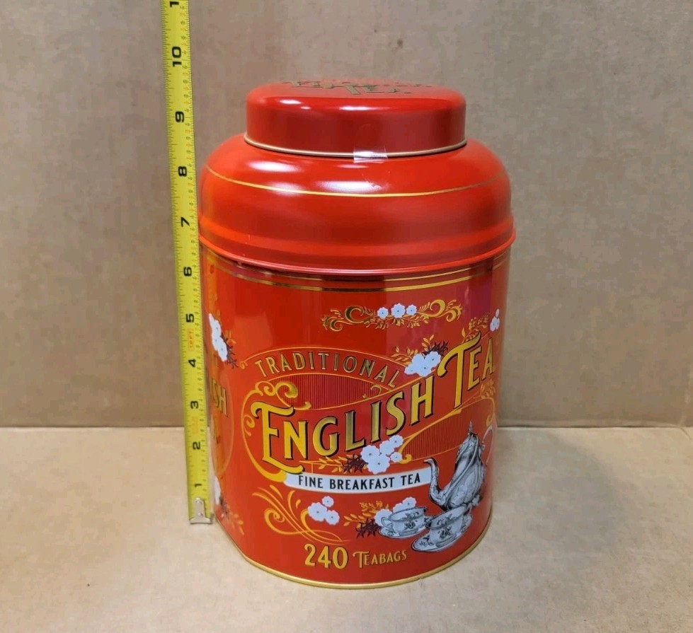 New English Teas Vintage Victorian 240 Bags New 2/2027 Cannister Breakfast Tea