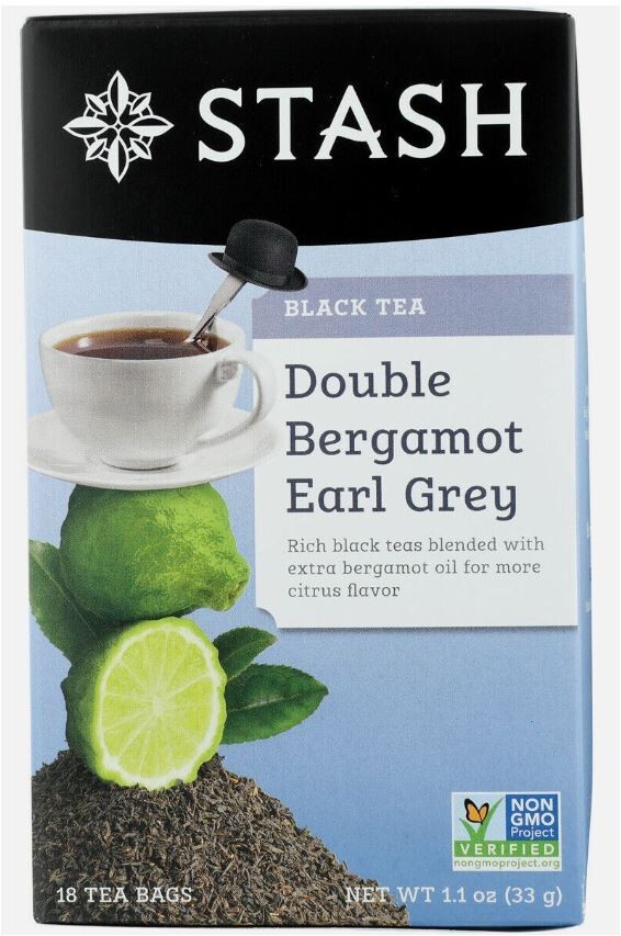 Stash Black Tea Double Bergamot Earl Grey 18 Tea Bags each – (6 PACK)- Bulk Case