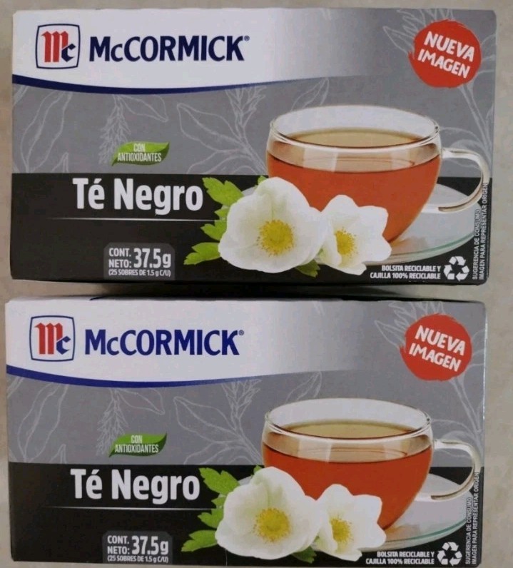 2X MCCORMICK BLACK TEA / TE NEGRO – 2 BOXES OF 25 TEA BAGS Ea – FREE SHIPPING