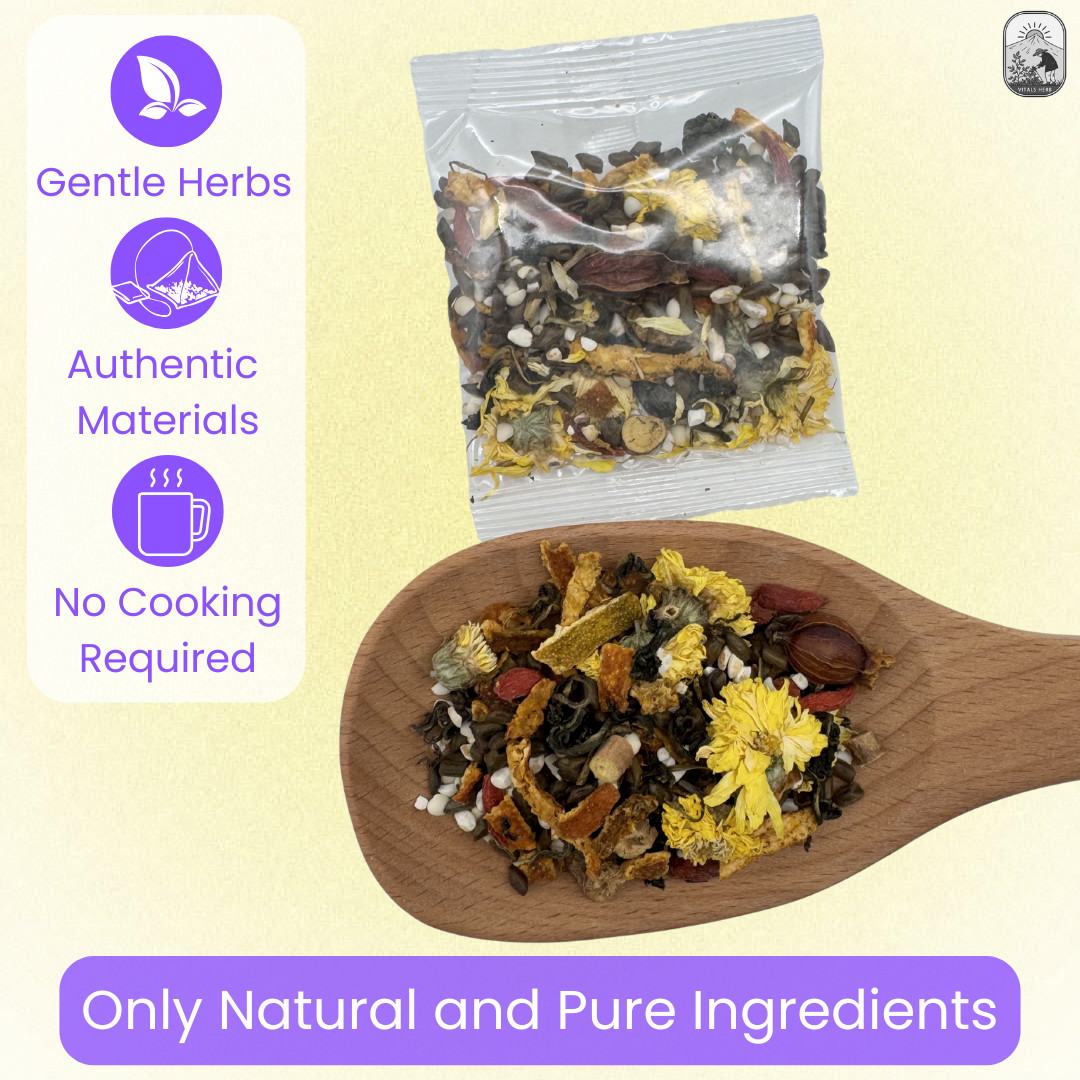 Dandelion Wolfberry Chrysanthemum Herbal Tea Cassia Burdock 120g 12bags Vitals
