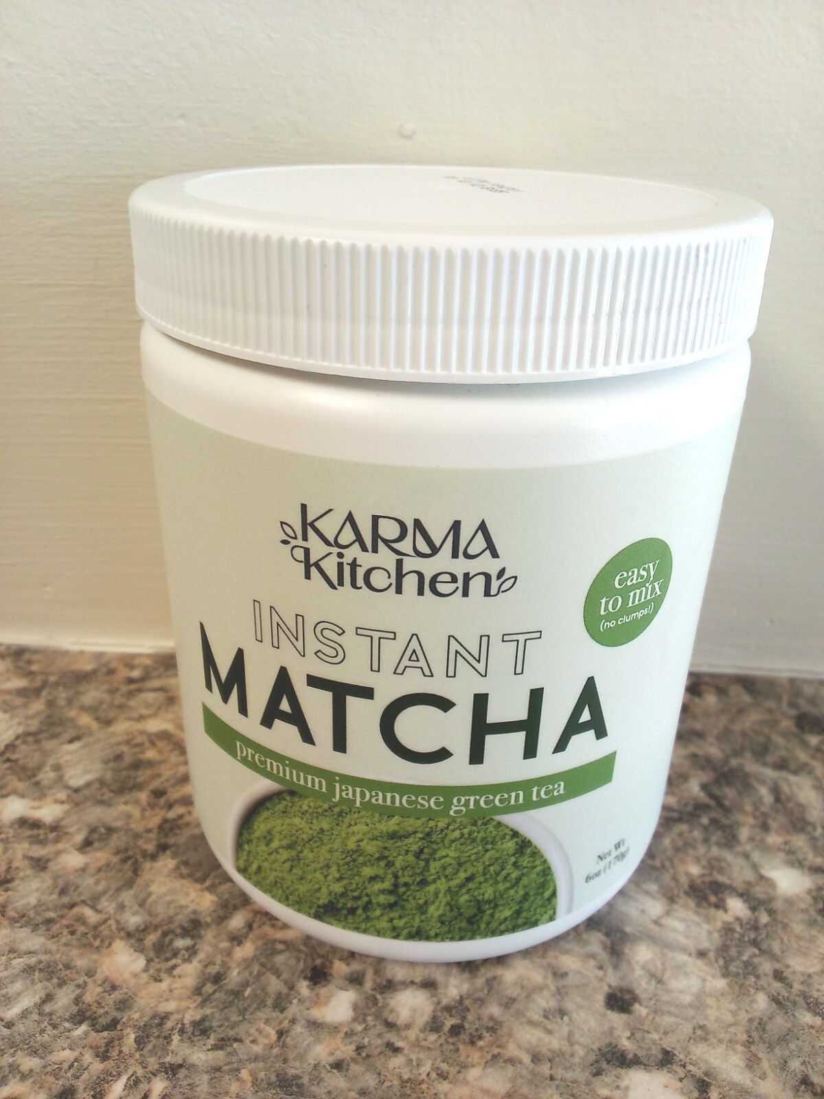 Karma Kitchen Instant Matcha 6 Oz Premium Japanese Green Tea