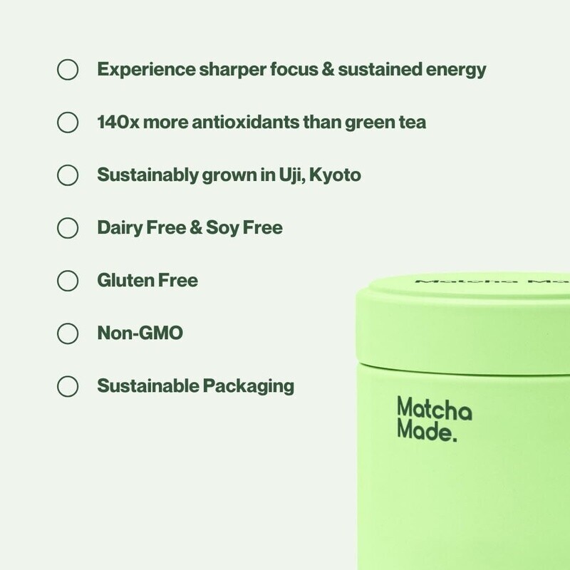 Strawberry Matcha Powder Organic Energy Boost Antioxidants Lattes 60 Servings US