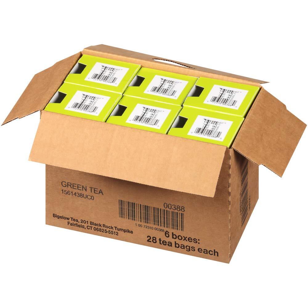 6-Pack Green Tea 28-Count Boxes Bright Antioxidant-Rich Natural Medium-Caffeine