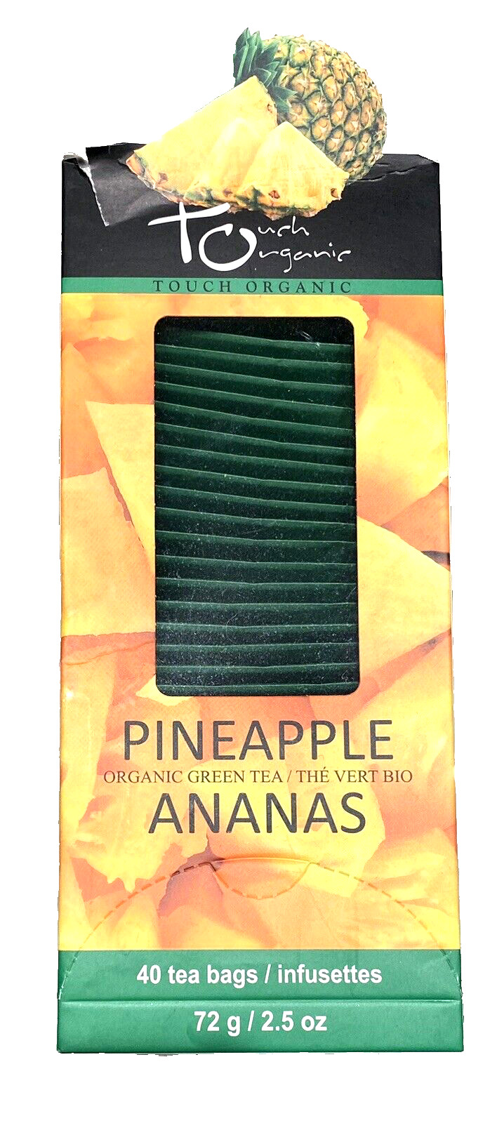 Touch Organic PINEAPPLE GREEN Tea Bags, 40 Bags, 2.5 oz
