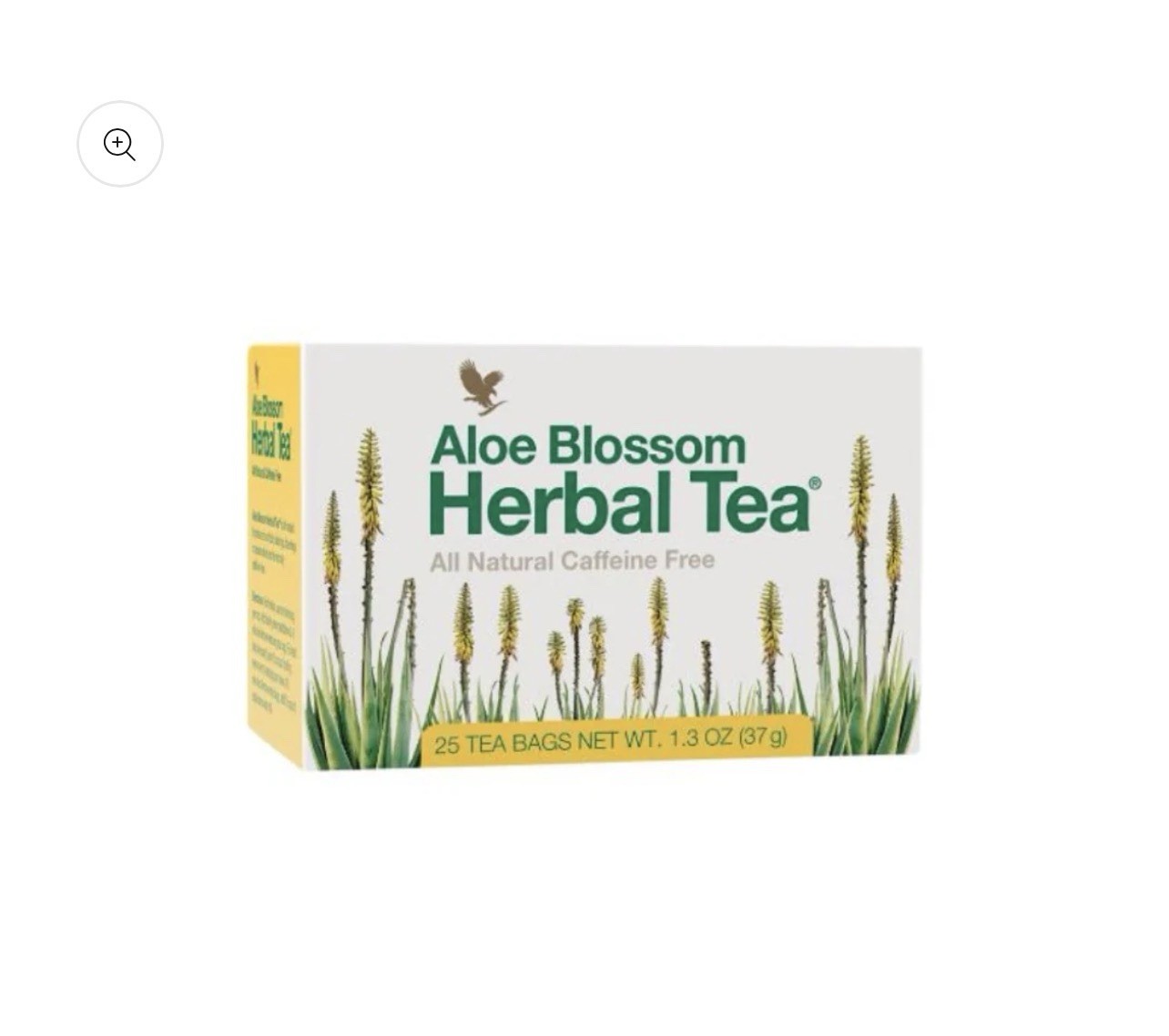 Aloe Blossom Herbal Tea Caffeine Free 25 Bagged Tea Bags 1.3 oz Pantry