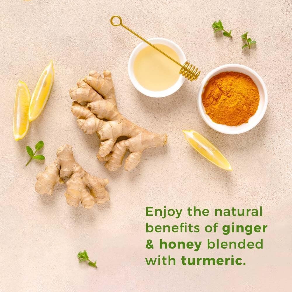 Prince Of Peace Instant Ginger Honey Crystals w/ Turmeric, 25 Sachets Honey Tea