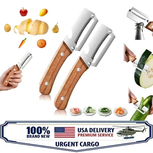 Zero Snag Wooden Peeler,Multifunctional Vegetable Peeler for Kitchen,Ultra-Sharp
